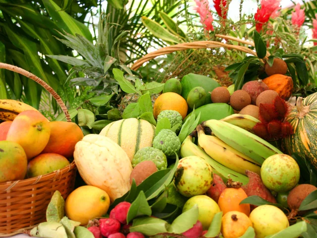 Mixed exotic fruit Antilles Martinique