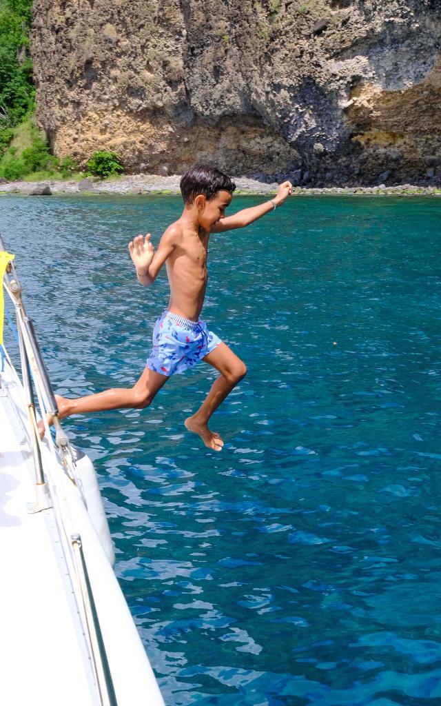 Plongeon Catamaran Kokoumdo Trois-îlets Martinique