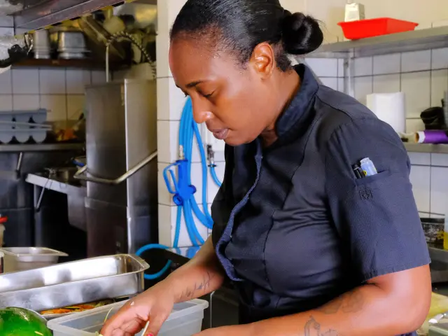 Julie Chef du restaurant Zanzibar Marin Martinique