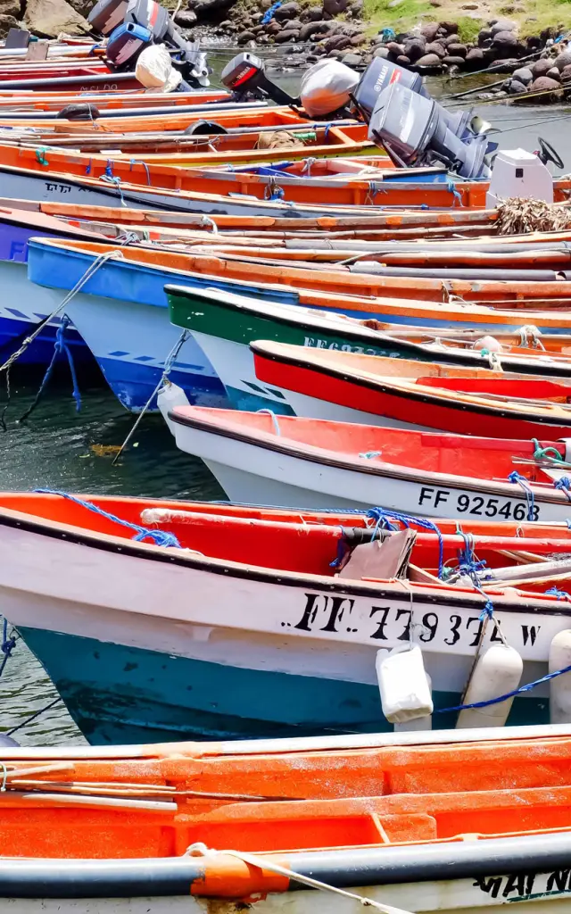 Yawl fishing boat Petite Anse Anses d'Arlet Martinique
