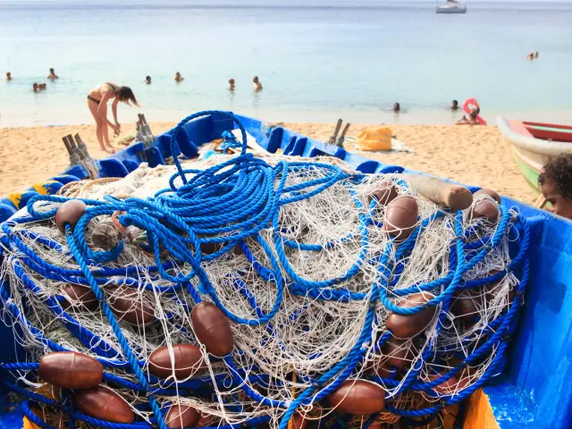 Fishing net Boat Anse Dufour Anses d'Arlet Martinique