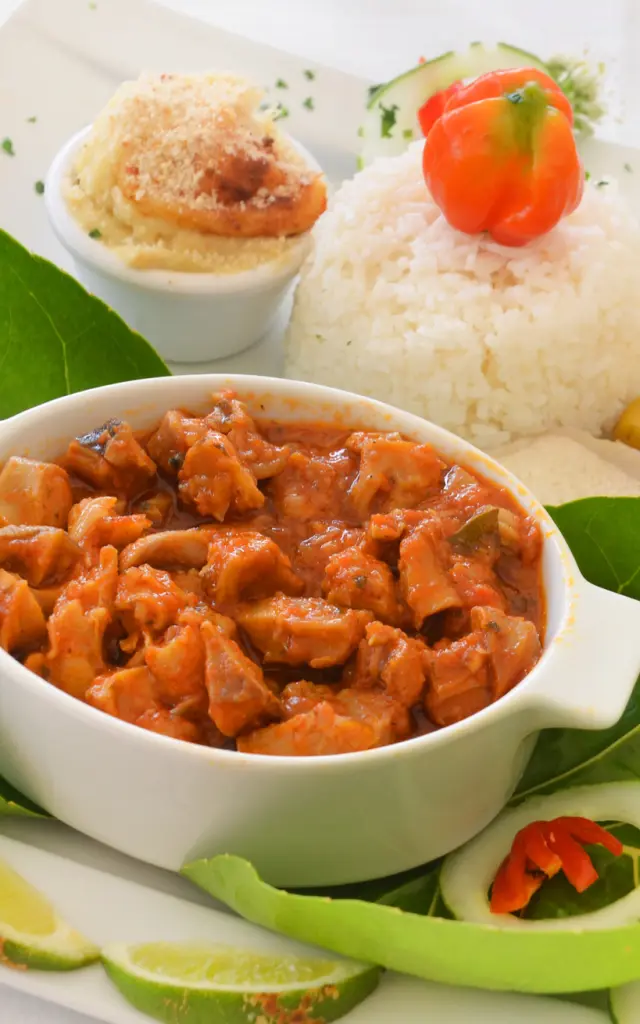 Fricassee of lambi Le Bambou Morne-rouge Martinique