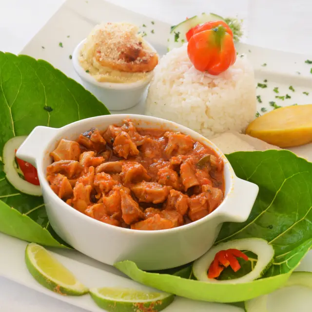 Fricassee of lambi Le Bambou Morne-rouge Martinique
