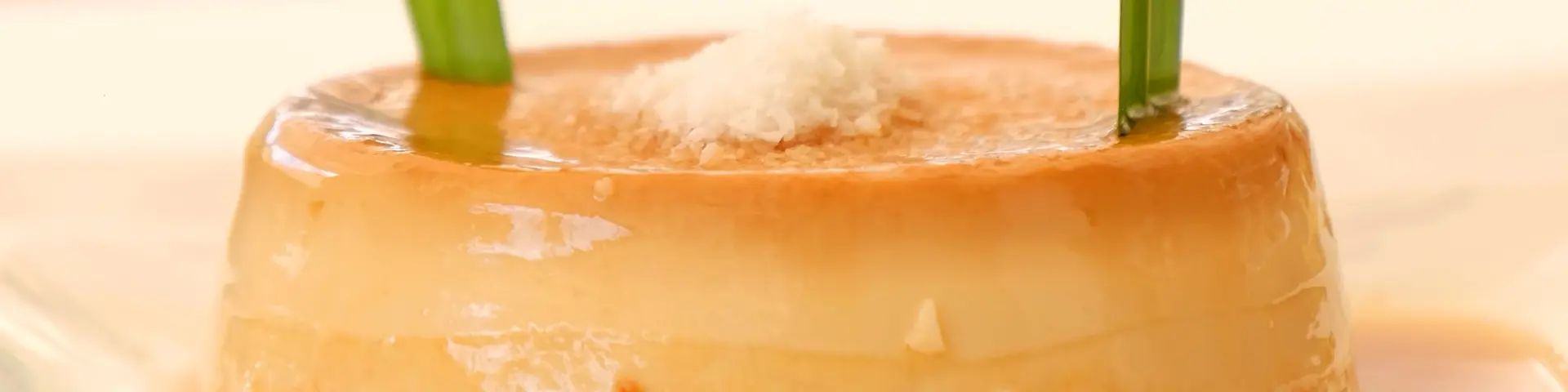 Coconut flan Le Bambou Morne-rouge Martinique