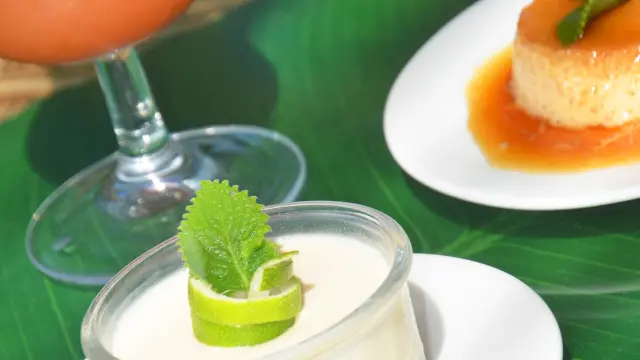 Blanc manger coco Recette Le Point de vue Sainte-Marie Martinique