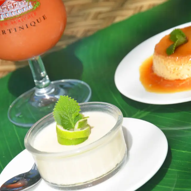 Blanc manger coco Recette Le Point de vue Sainte-Marie Martinique