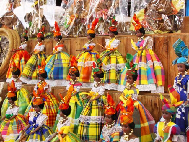 Poupées Madras Marché Fort-de-France Martinique