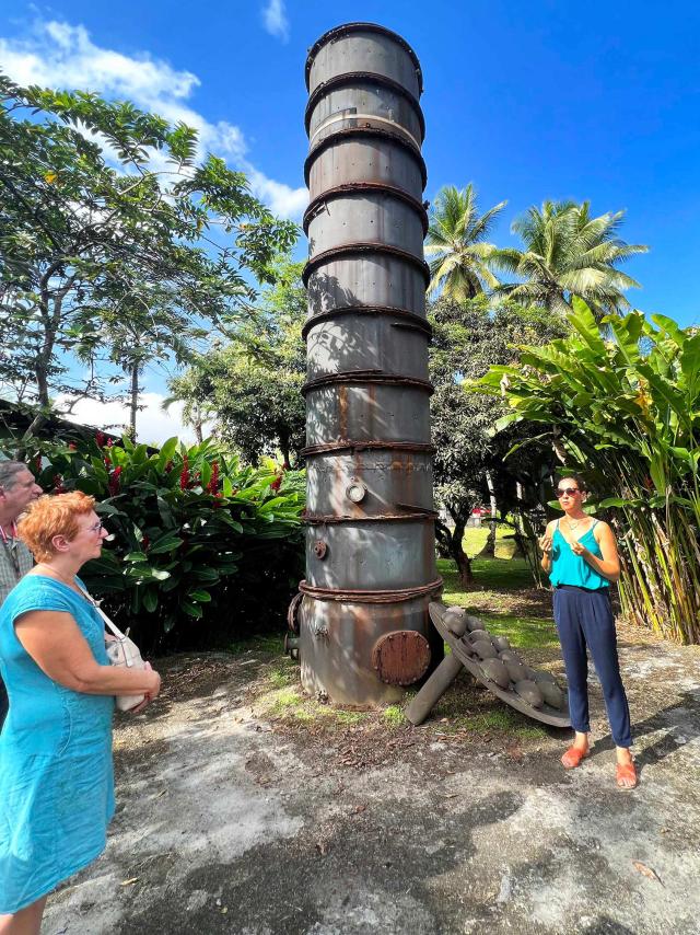 Guided tour2-column-distillation-Rhumery-House-Saint-Etienne-grosmorne-martinique