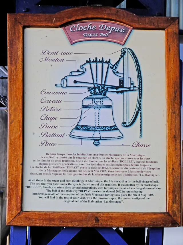 Cloche Distillerie Depaz Saint-Pierre Martinique