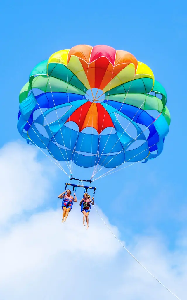 Vol en duo en parachute ascensionnel Cocofly Anse Mitan Trois-îlets Martinique