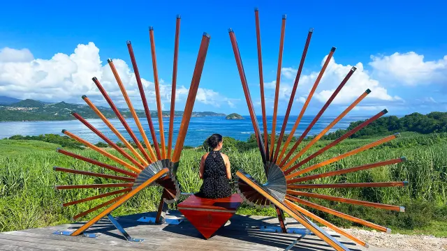 Point de vue Pran Lanvol Ailes du moqueur gorge blanche Tartane Trinite Martinique