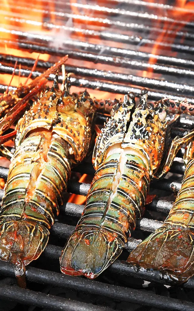 Langoustes grillées Recette Martinique