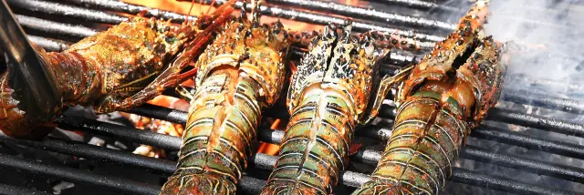 Langoustes grillées Recette Martinique