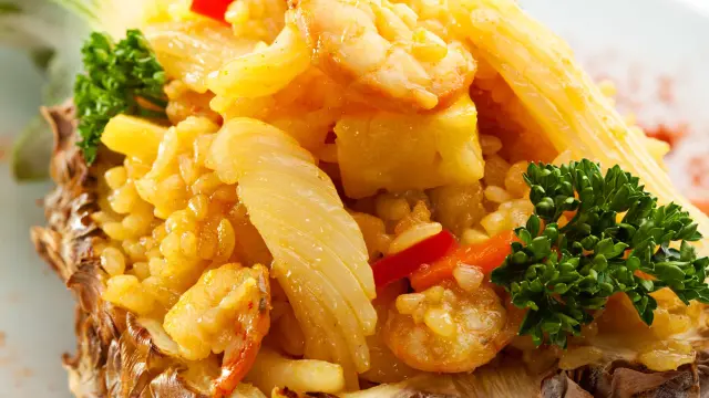 Riz aux crevettes et ananas Recette Martinique