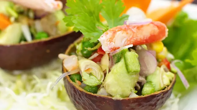 Salade avocat crevettes Recette Martinique