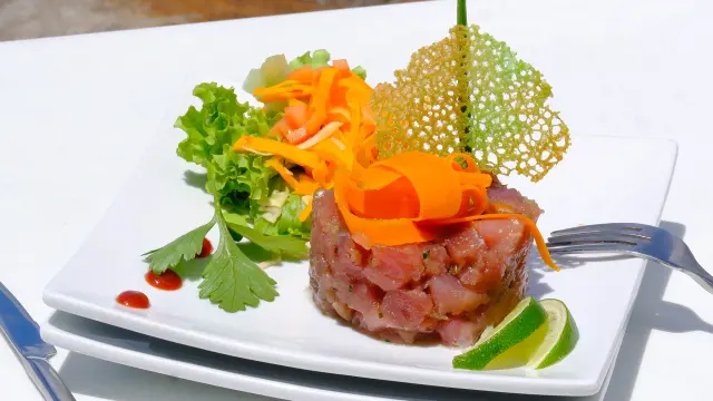 Tartare Restaurant Le Kano Ansemitan Troisilets Martinique
