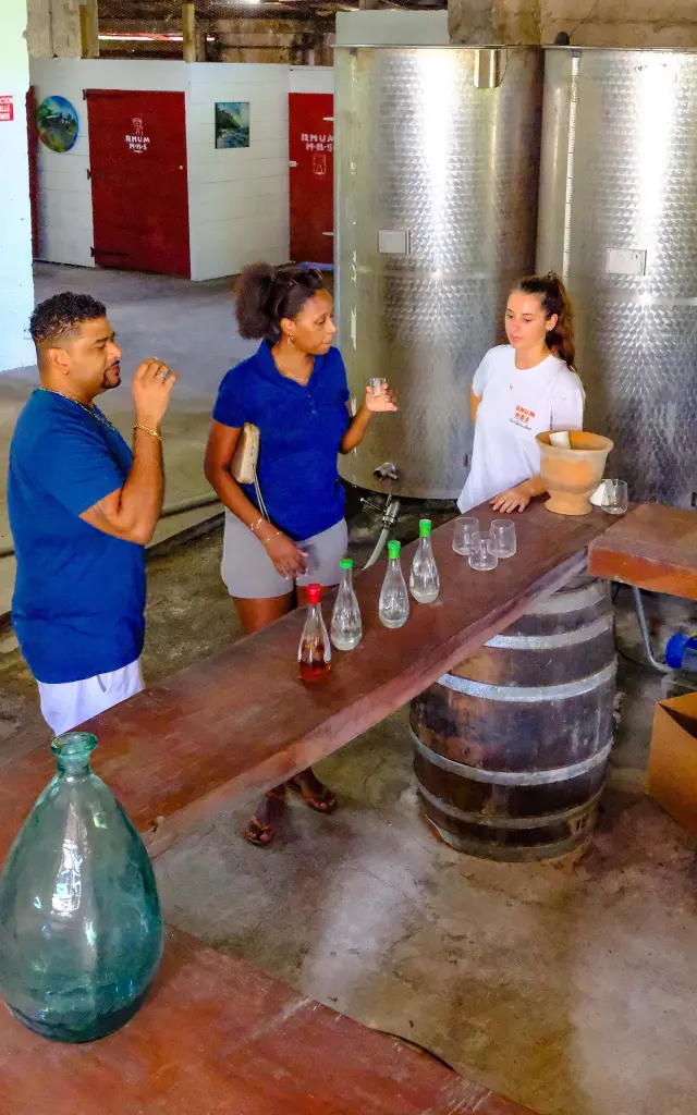 Dégustation Distillerie HBS Habitation Beauséjour Grand rivière Martinique