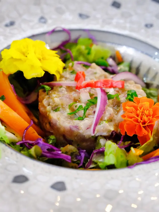 Tartare Restaurant Le Bambou Morne-Rouge Martinique