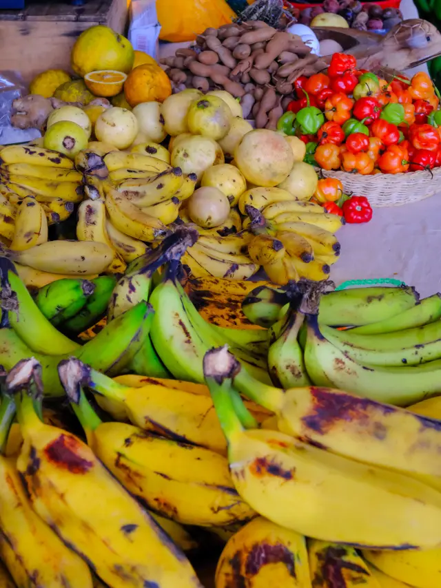 Fruit and vegetable market Saintpierre Martinique