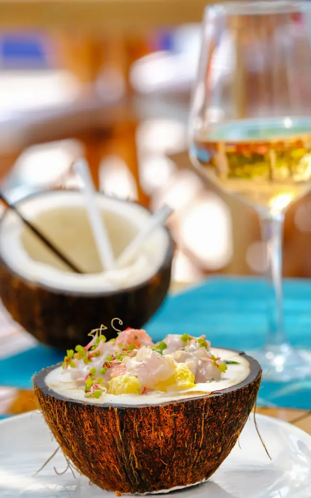 Restaurant Flamant Rose Hôtel Frégate Bleue François Martinique