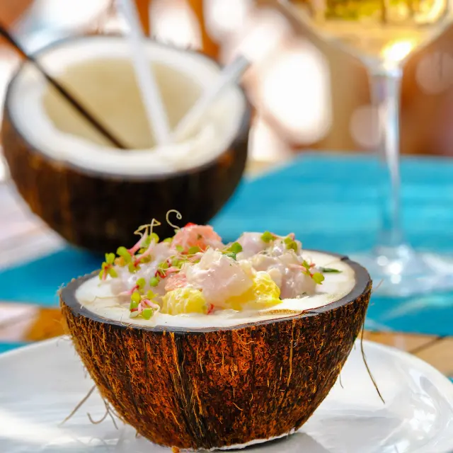 Restaurant Flamant Rose Hôtel Frégate Bleue François Martinique