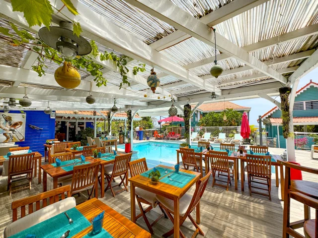 Restaurant Flamant Rose Hôtel Frégate Bleue François Martinique