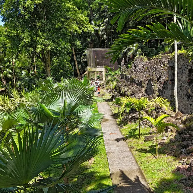 Ruines Ancien hôpital Jardin Habitation Latouche Carbet Martinique