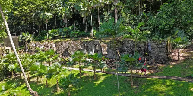 Ruines Ancien hôpital Jardin Habitation Latouche Carbet Martinique
