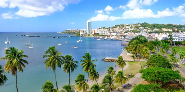 Plage de la Française Malecon Ville de Fort-de-France Martinique