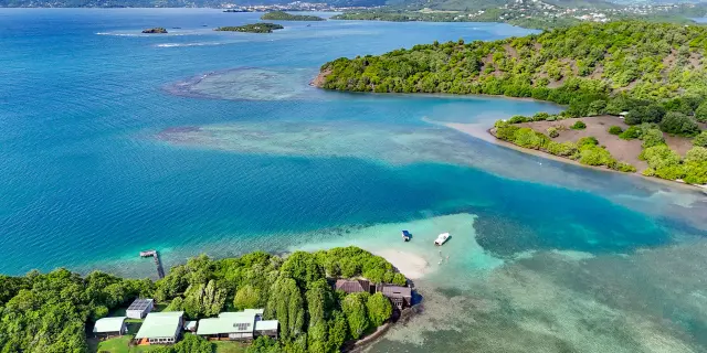 Fond blanc du Trapèze Robert Martinique