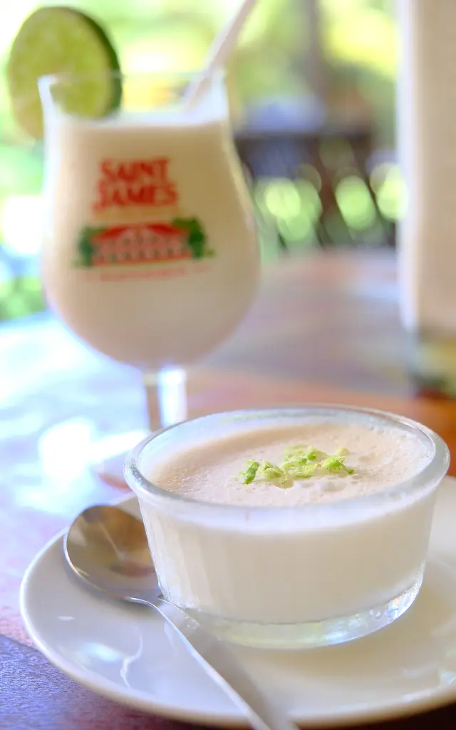Blanc-manger coco Restaurant Le Point de vue Sainte-Marie Martinique