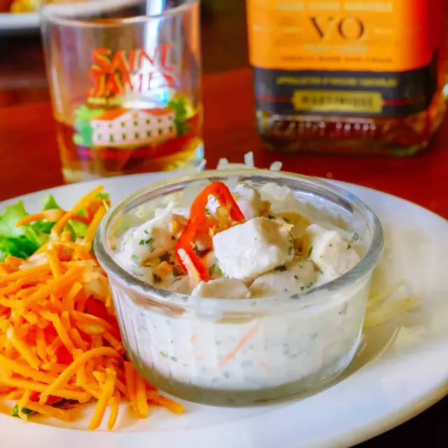 Poisson à la tahitienne Restaurant Le Point de vue Sainte-Marie Martinique