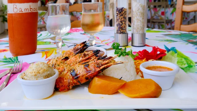 Écrevisses Restaurant Le Bambou Morne-Rouge Martinique