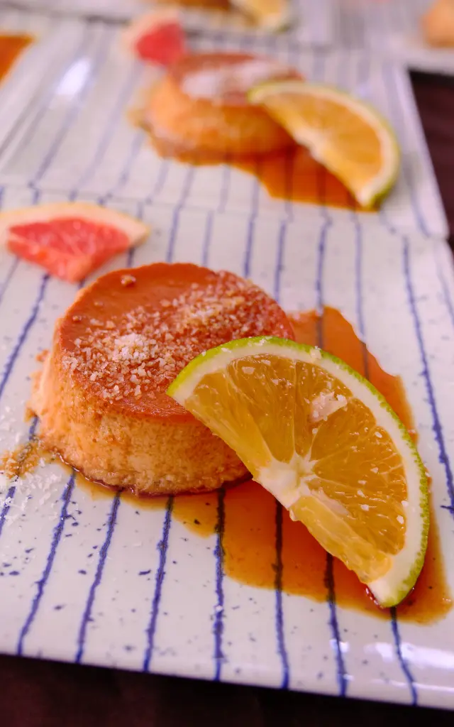 Flan au coco Catamaran Aliotis Les Anses d'Arlet Martinique