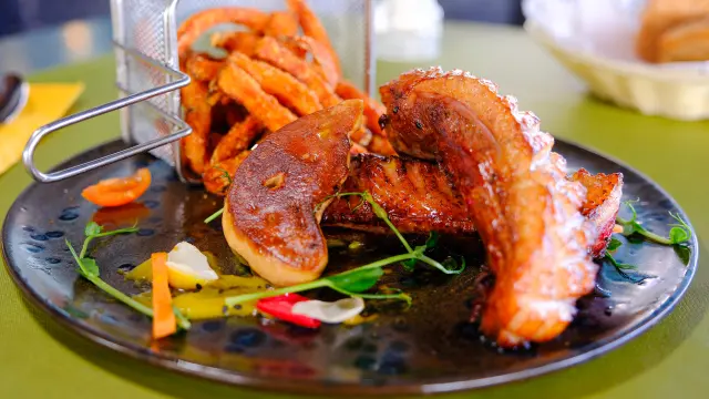 Magret de canard façon Rossini du Restaurant Le Jardin des alizés Hotel Karibéa Squash Fort-de-france Martinique