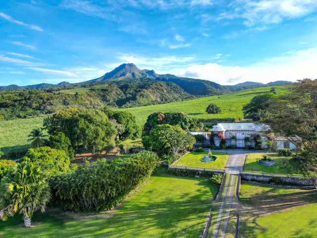 Montagne Pelée Château Depaz Distillerie Depaz Habitation La Montagne Saint-Pierre Martinique
