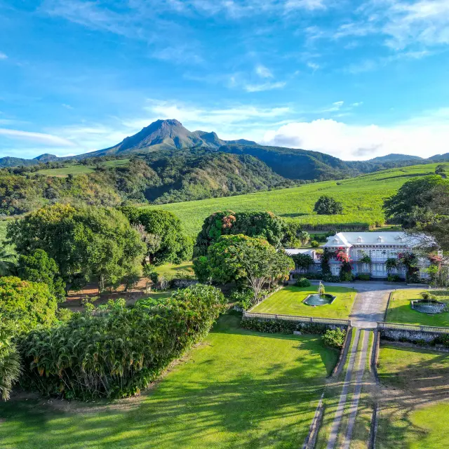 Montagne Pelée Château Depaz Distillerie Depaz Habitation La Montagne Saint-Pierre Martinique