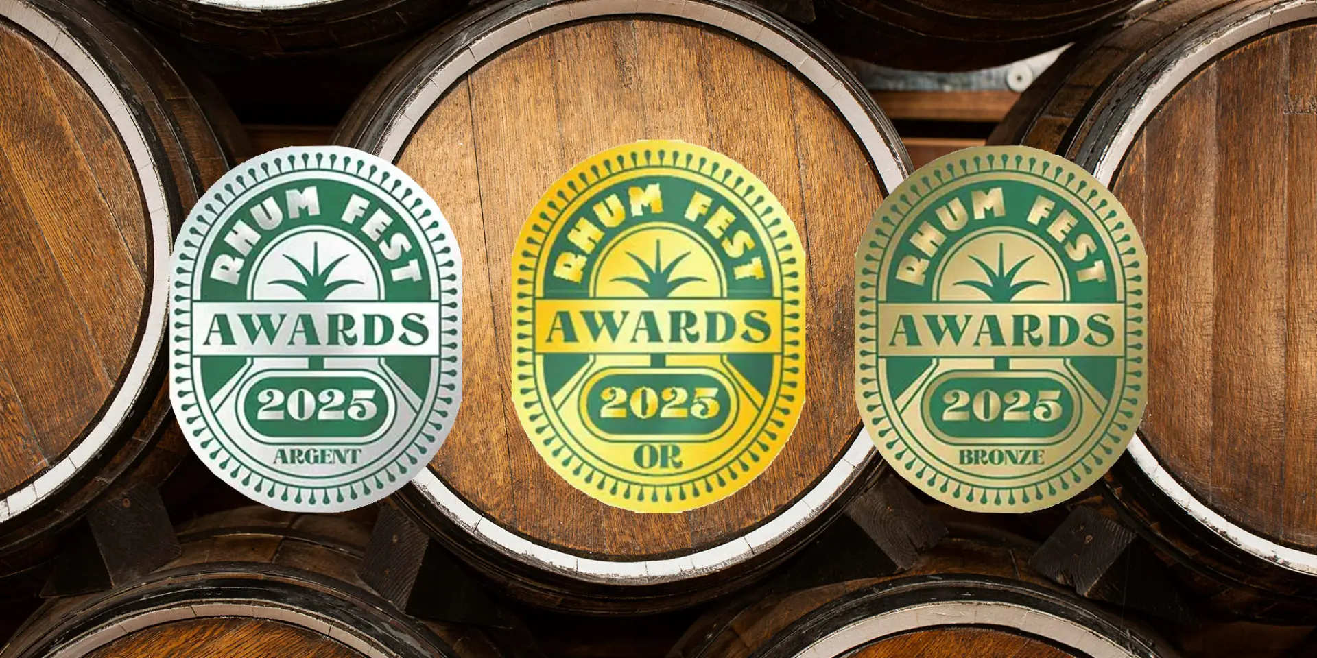 Vue De Dessus Des Tonneaux En Bois