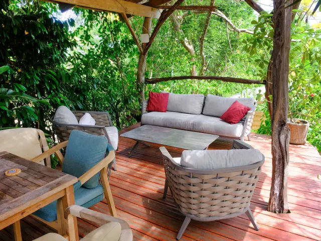 Espace détente Domaine des Bulles Vauclin Martinique