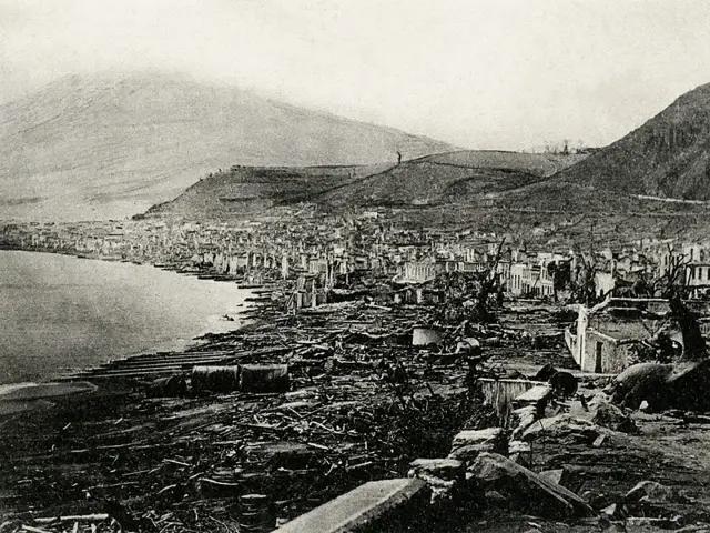 Ruines Éruption de 1902 Montagne Pelée Saint-Pierre Martinique