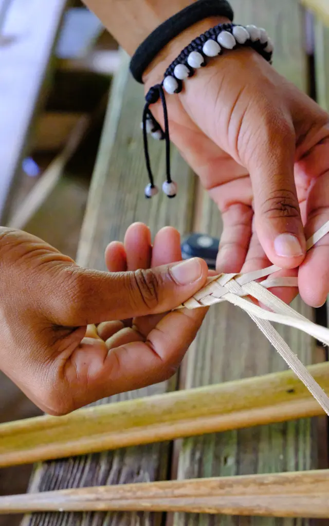 Atelier Tressage bakoua Lakoua Gros-Morne Martinique