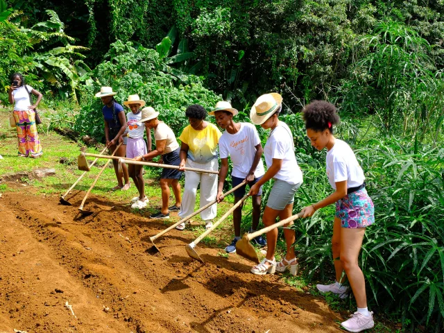 Atelier Lafouyété Jardin Lakoua Gros-Morne Martinique