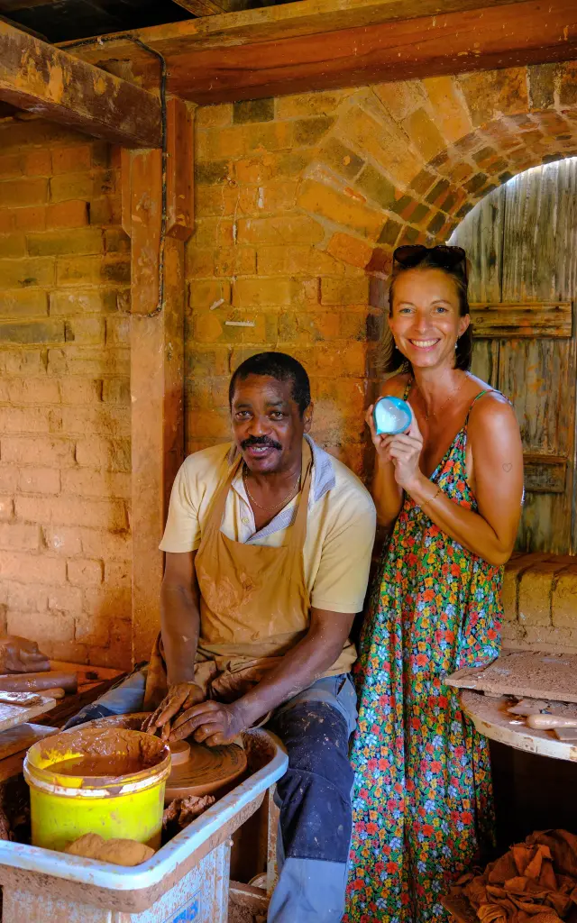Rencontre Artisan Potier Jocelyn poterie An Nou Chapé Martinique