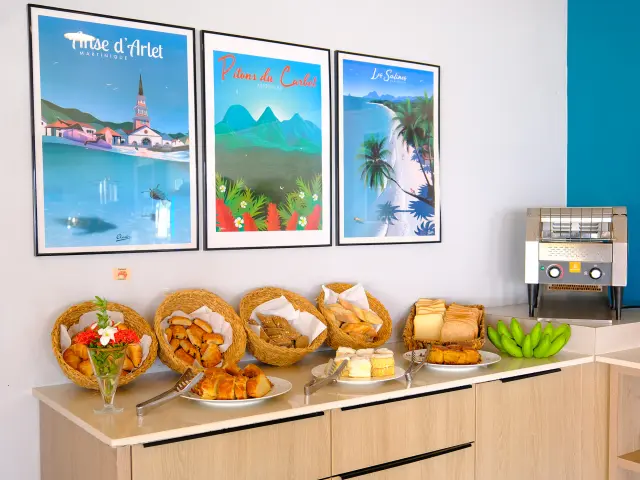 Petit-déjeuner Hôtel Diamant les Bains Diamant Martinique