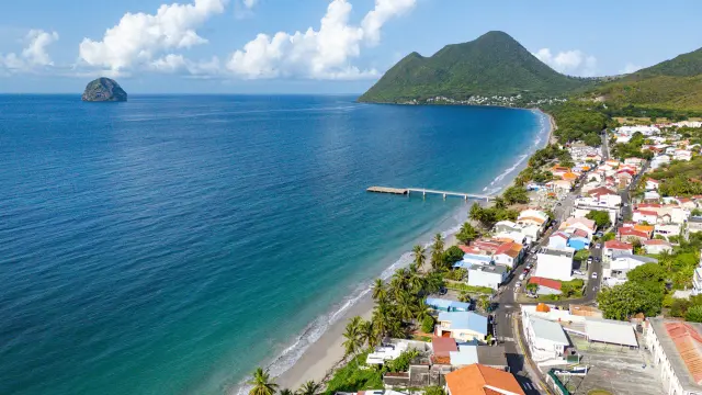 Ville du diamant Plage Rocher du Diamant Martinique