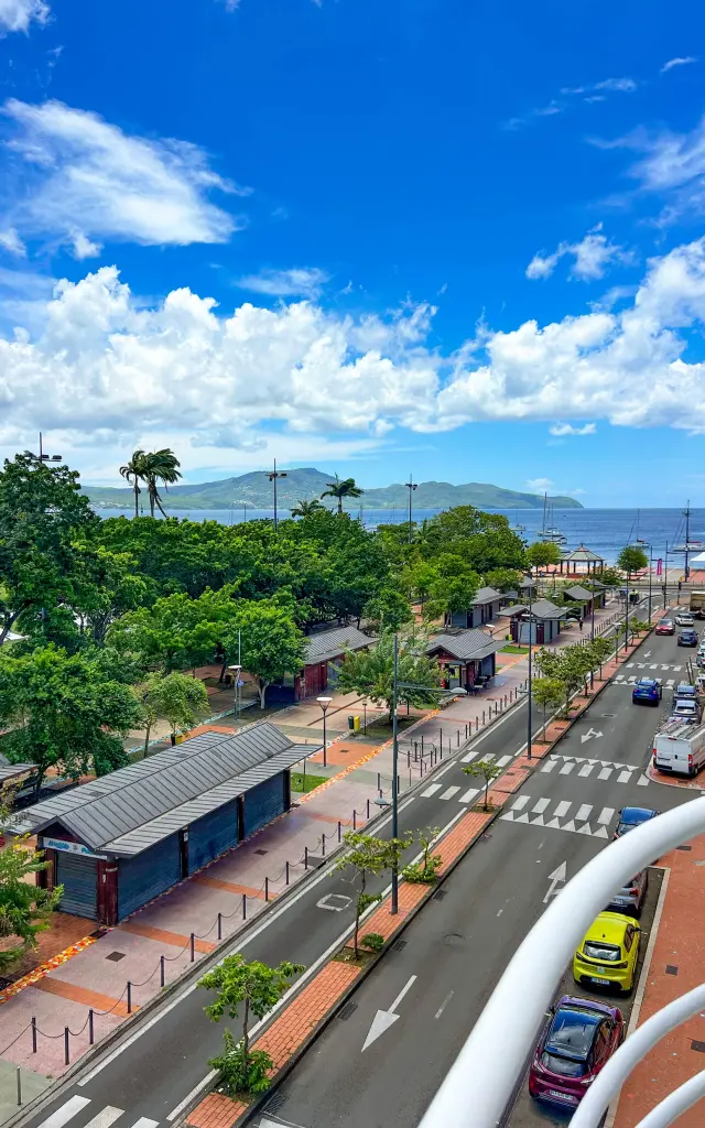 Terrasse vue sur la savane Hotel l'impératrice *** Fort-de-france Martinique