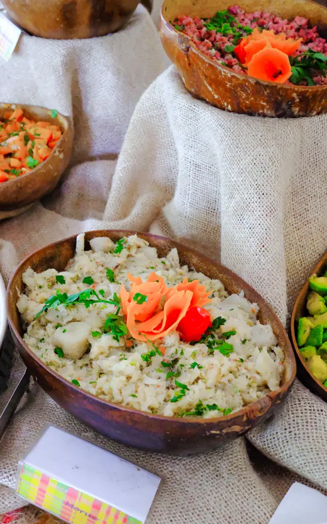 Souskay de morue Buffet créole Restaurant Le Joséphine Hotel l'impératrice *** Fort-de-france Martinique