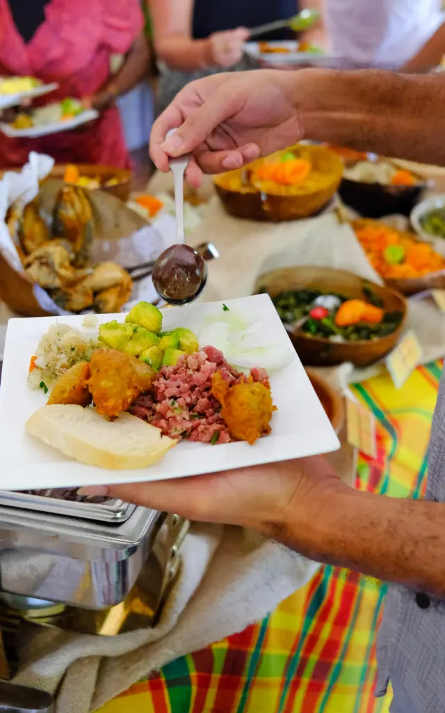 Buffet créole Restaurant Le Joséphine Hotel l'impératrice *** Fort-de-france Martinique