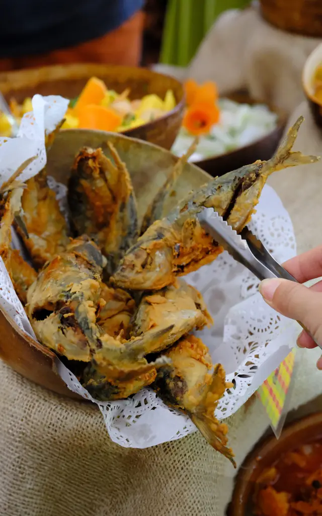 Coulirou frit Buffet créole Restaurant Le Joséphine Hotel l'impératrice *** Fort-de-france Martinique