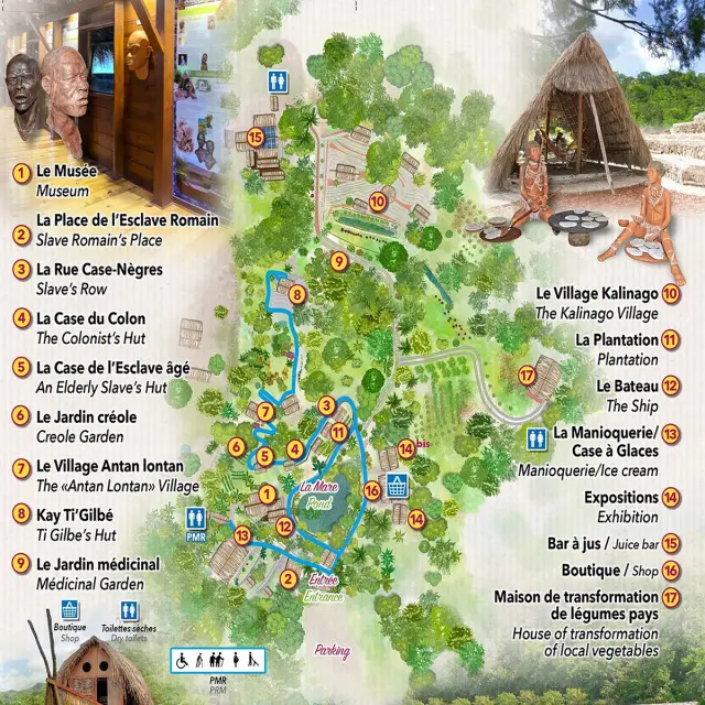 Plan Savane des esclaves Trois-îlets Martinique